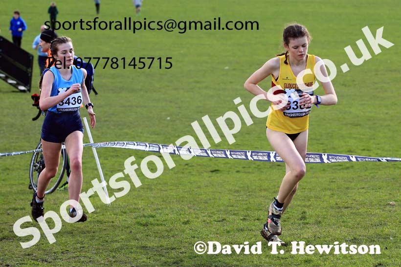 Womens Under-20s 2022 CAU Inter Counties Cross Country, Prestwold Hall, Loughborough.  Photo: David T. Hewitson/Sports for All Pics